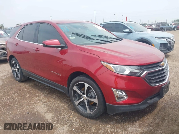 2020 Chevrolet Equinox LT with VIN 3GNAXKEV4LS616675, listed as a IAAI auction lot 41924023 with 98,824 mi miles and . Bid and sale history available at carsss.com. Image 1.