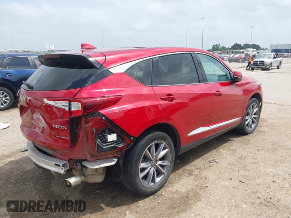 2020 Acura RDX Technology with VIN 5J8TC2H58LL011154, listed as a IAAI auction lot 41938372 with 93,206 mi miles and . Bid and sale history available at DreamBid. Image 4.