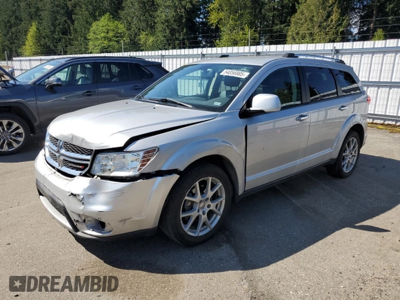 2014 Dodge Journey Limited with VIN 3C4PDDDG5ET251642, listed as a Copart auction lot 54056985 with 120,065 mi miles and Salvage Title. Bid and sale history available at carsss.com. Image 1.