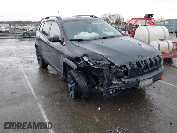 2016 Jeep Cherokee Trailhawk with VIN 1C4PJMBS5GW304062, listed as a IAAI auction lot 41756813 with 112,671 mi miles. Bid and sale history available at carsss.com. Image 6.