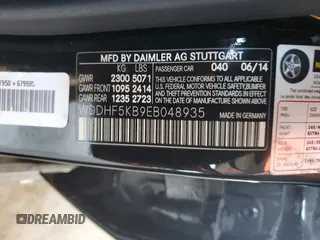 2014 Mercedes-Benz E 350 Sport with VIN WDDHF5KB9EB048935, listed as a Copart auction lot 56600025 with 90,824 mi miles and Salvage title. Bid and sale history available at DreamBid. Image 12.