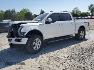 2018 Ford F-150 XL with VIN 1FTEW1E56JFA55341, listed as a Copart auction lot 54737115 with 114,581 mi miles and Salvage title. Bid and sale history available at DreamBid. Image 1.