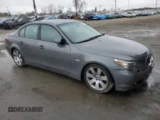 2005 BMW 5 Series 530i z VIN WBANA73555CR58878, wystawiony jako Copart lot #51302875 z przebiegiem 172 745 mil mil oraz Szkoda całkowita • Salvage title. Historia ofert i sprzedaży dostępna na DreamBid. Obrazek 4.