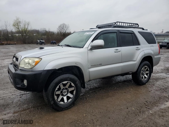 2006 Toyota 4Runner SR5 with VIN JTEBT14R968029534, listed as a Copart auction lot 52741625 with 277,417 mi miles and Clean Title. Bid and sale history available at carsss.com. Image 1.