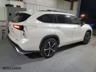 2021 Toyota Highlander XSE with VIN 5TDLZRBH0MS061538, listed as a Copart auction lot 85448864 with 76,237 mi miles and Salvage Title. Bid and sale history available at carsss.com. Image 3.