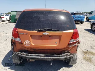 2006 Chevrolet Aveo LT with VIN KL1TG66636B667625, listed as a Copart auction lot 53377665 with 141,633 mi miles and Salvage title. Bid and sale history available at DreamBid. Image 6.