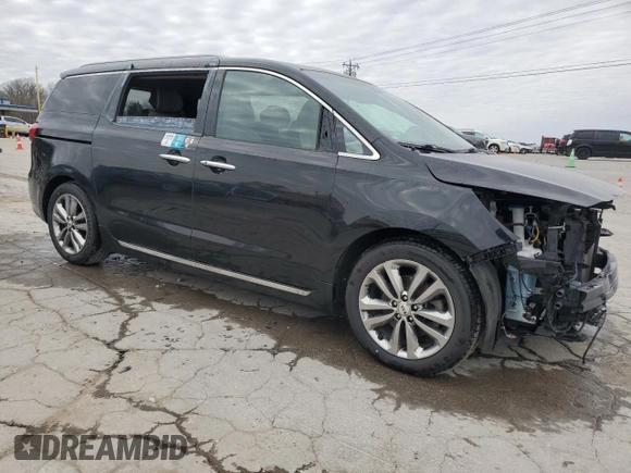 2018 Kia Sedona SX-L with VIN KNDME5C12J6380736, listed as a Copart auction lot 45411495 with 115,326 mi miles and Salvage Title. Bid and sale history available at carsss.com. Image 4.
