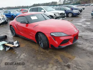 2024 Toyota GR Supra 3.0 with VIN WZ1DB0G05RW066637, listed as a IAAI auction lot 41572854 with 4,439 mi miles. Bid and sale history available at carsss.com. Image 1.