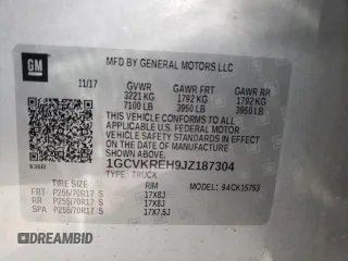 2018 Chevrolet Silverado 1500 LT with VIN 1GCVKREH9JZ187304, listed as a Copart auction lot 82616244 with 96,146 mi miles and Salvage Title. Bid and sale history available at DreamBid. Image 13.