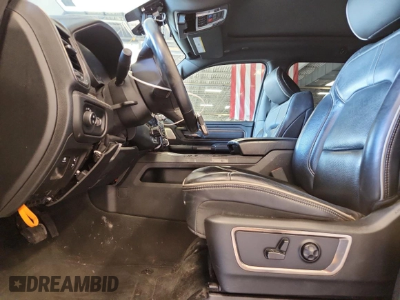 2021 Ram 1500 Limited with VIN 1C6SRFHT1MN563896, listed as a Copart auction lot 63918625 with 91,523 mi miles and Salvage title. Bid and sale history available at DreamBid. Image 7.