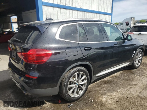 2019 BMW X3 sDrive30i with VIN 5UXTR7C52KLR51402, listed as a Copart auction lot 54653295 with 58,457 mi miles and Clean Title. Bid and sale history available at DreamBid. Image 3.