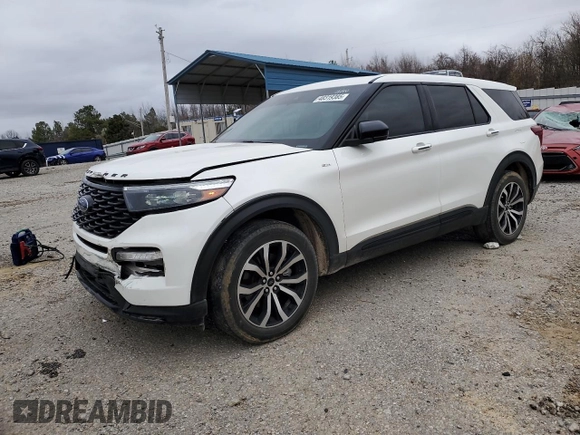 2022 Ford Explorer ST-Line with VIN 1FMSK8KH2NGA28901, listed as a Copart auction lot 48319385 with 51,394 mi miles and Clean title. Bid and sale history available at DreamBid. Image 1.