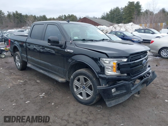 2018 Ford F-150 XL with VIN 1FTFW1E55JFE25165, listed as a IAAI auction lot 41708303 with 186,664 mi miles and . Bid and sale history available at DreamBid. Image 1.