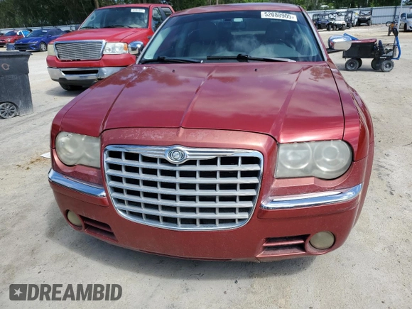 2009 Chrysler 300 with VIN 2C3KA63T49H551933, listed as a Copart auction lot 52088905 with 185,829 mi miles and Clean Title. Bid and sale history available at carsss.com. Image 5.