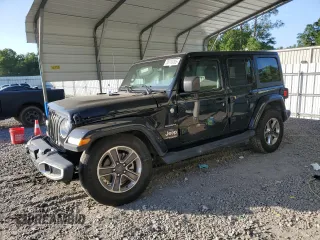 2021 Jeep Wrangler Unlimited Sahara with VIN 1C4HJXEN3MW539731, listed as a Copart auction lot 55119785 with 84,054 mi miles and Salvage title. Bid and sale history available at DreamBid. Image 1.