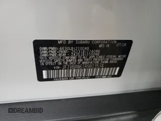 2024 Subaru WRX Limited with VIN JF1VBAN61R9813574, listed as a Copart auction lot 47877155 with 258 mi miles and Salvage title. Bid and sale history available at DreamBid. Image 14.
