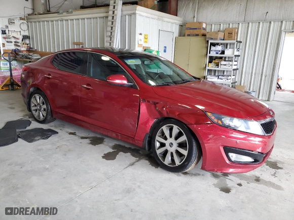 2013 Kia Optima SX w/Limited Pkg with VIN 5XXGR4A6XDG166934, listed as a Copart auction lot 47452415 with 129,133 mi miles and Salvage Title. Bid and sale history available at carsss.com. Image 4.