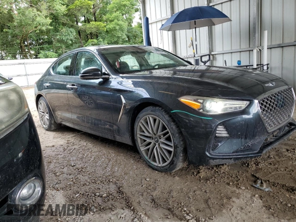 2020 Genesis G70 2.0T with VIN KMTG34LA2LU047675, listed as a Copart auction lot 59185575 with 117,385 mi miles and Non repairable. Bid and sale history available at DreamBid. Image 4.