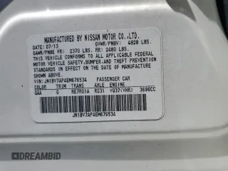 2014 Infiniti Q50 with VIN JN1BV7AP4EM676534, listed as a Copart auction lot 60830545 with 94,948 mi miles and Salvage title. Bid and sale history available at DreamBid. Image 12.
