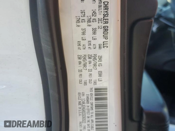 2013 Jeep Grand Cherokee Laredo with VIN 1C4RJEAG0DC636922, listed as a Copart auction lot 48796115 with 151,295 mi miles and Salvage Title. Bid and sale history available at carsss.com. Image 14.