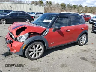 2013 MINI Countryman S ALL4 with VIN WMWZC5C57DWP34038, listed as a Copart auction lot 48013055 with 141,751 mi miles and Salvage Title. Bid and sale history available at DreamBid. Image 1.