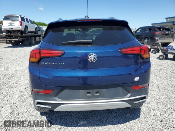2023 Buick Encore GX Select with VIN KL4MMDS25PB054222, listed as a Copart auction lot 55575385 with 20,205 mi miles and Salvage title. Bid and sale history available at DreamBid. Image 6.