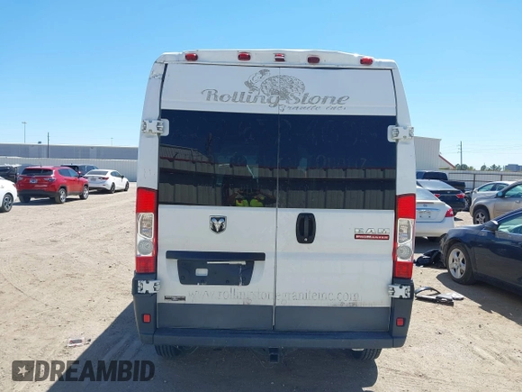 2017 Ram ProMaster Cargo with VIN 3C6TRVDGXHE539159, listed as a IAAI auction lot 41848586 with 263,092 mi miles and . Bid and sale history available at carsss.com. Image 17.