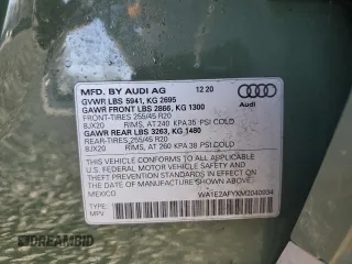 2021 Audi Q5 Premium Plus with VIN WA1E2AFYXM2040934, listed as a Copart auction lot 48679085 with 54,132 mi miles and Salvage Title. Bid and sale history available at carsss.com. Image 14.