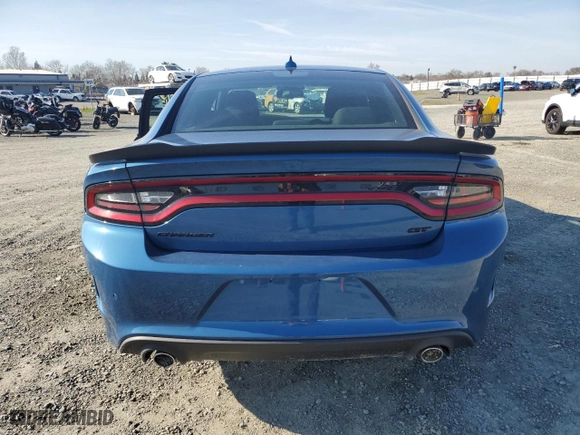 2021 Dodge Charger GT with VIN 2C3CDXHG0MH591867, listed as a Copart auction lot 46608455 with 29,909 mi miles and Salvage Title. Bid and sale history available at carsss.com. Image 6.