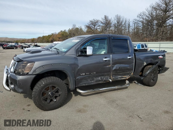2007 Nissan Titan LE with VIN 1N6AA07B77N219993, listed as a Copart auction lot 44948415 with 170,422 mi miles and Salvage title. Bid and sale history available at DreamBid. Image 1.