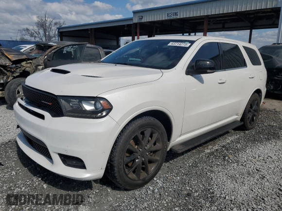 2018 Dodge Durango R/T with VIN 1C4SDJCT5JC254019, listed as a Copart auction lot 43714275 with 99,260 mi miles and Salvage title. Bid and sale history available at DreamBid. Image 1.