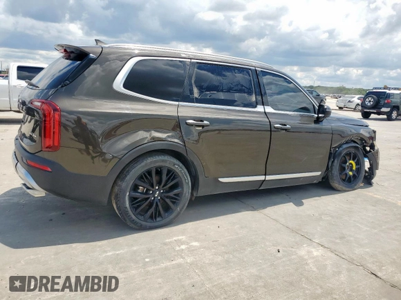 2020 Kia Telluride SX z VIN 5XYP5DHC1LG038521, wystawiony jako Copart lot #55861575 z przebiegiem 56 694 mil mil oraz Czysty tytuł • Clean title. Historia ofert i sprzedaży dostępna na DreamBid. Obrazek 3.