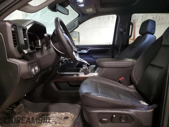 2024 GMC Sierra 2500HD SLT with VIN 1GT49NEY3RF250443, listed as a Copart auction lot 46684495 with 27,992 mi miles and Salvage title. Bid and sale history available at DreamBid. Image 7.
