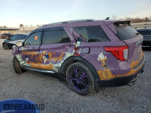 2023 Ford Explorer King Ranch z VIN 1FM5K8LC2PGA31302, wystawiony jako Copart lot #83780084 z przebiegiem 33 431 mil mil oraz Szkoda całkowita • Salvage title. Historia ofert i sprzedaży dostępna na DreamBid. Obrazek 2.