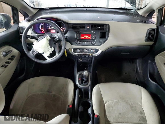 2012 Kia Rio LX with VIN KNADM4A32C6086335, listed as a Copart auction lot 44981535 with 145,806 mi miles and Salvage Title. Bid and sale history available at carsss.com. Image 8.