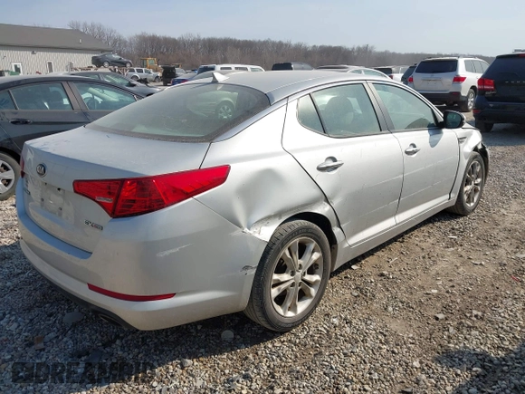 2013 Kia Optima EX with VIN 5XXGN4A78DG102329, listed as a IAAI auction lot 41776758 with 109,724 mi miles and . Bid and sale history available at DreamBid. Image 4.