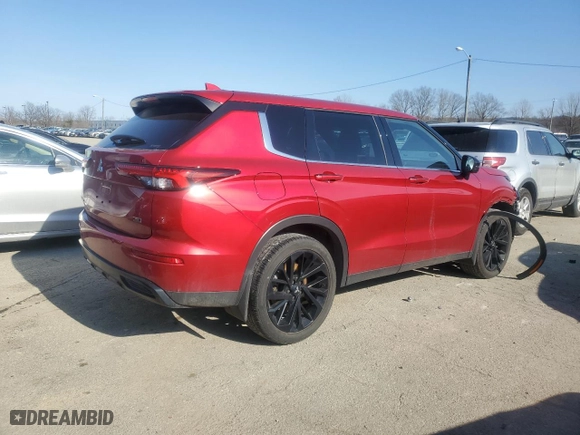 2023 Mitsubishi Outlander SE with VIN JA4J4UA89PZ050254, listed as a Copart auction lot 47002785 with 26,358 mi miles and Salvage Title. Bid and sale history available at carsss.com. Image 3.