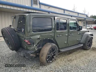 2023 Jeep Wrangler Sahara with VIN 1C4JJXP62PW553101, listed as a Copart auction lot 85543124 with 28,157 mi miles and Salvage Title. Bid and sale history available at DreamBid. Image 3.