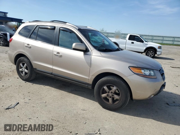 2007 Hyundai Santa Fe GLS with VIN 5NMSG13D77H041762, listed as a Copart auction lot 55879385 with 96,665 mi miles and Non repairable. Bid and sale history available at DreamBid. Image 4.