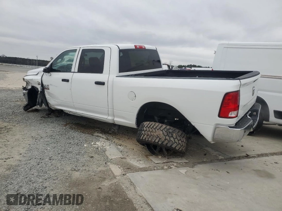 2018 Ram 2500 Tradesman with VIN 3C6UR5CJ3JG148172, listed as a Copart auction lot 46089165 with 53,957 mi miles and Salvage title. Bid and sale history available at DreamBid. Image 2.