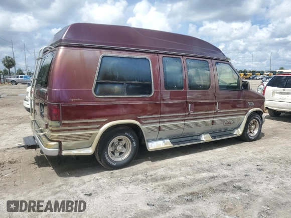 1995 Ford Econoline Cargo with VIN 1FDEE14H4SHB91368, listed as a Copart auction lot 84974644 with 317,585 mi miles and Clean Title. Bid and sale history available at DreamBid. Image 3.