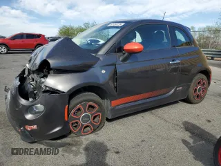 2018 FIAT 500e with VIN 3C3CFFGE1JT369314, listed as a Copart auction lot 61150135 with 44,664 mi miles and Salvage title. Bid and sale history available at DreamBid. Image 1.