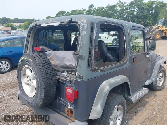 2001 Jeep Wrangler Sport with VIN 1J4FA49S91P330175, listed as a IAAI auction lot 40133432 with 999,999 mi miles. Bid and sale history available at carsss.com. Image 6.