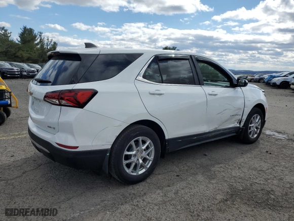 2023 Chevrolet Equinox LT with VIN 3GNAXUEG9PS127238, listed as a Copart auction lot 53618655 with 27,683 mi miles and Salvage Title. Bid and sale history available at carsss.com. Image 3.