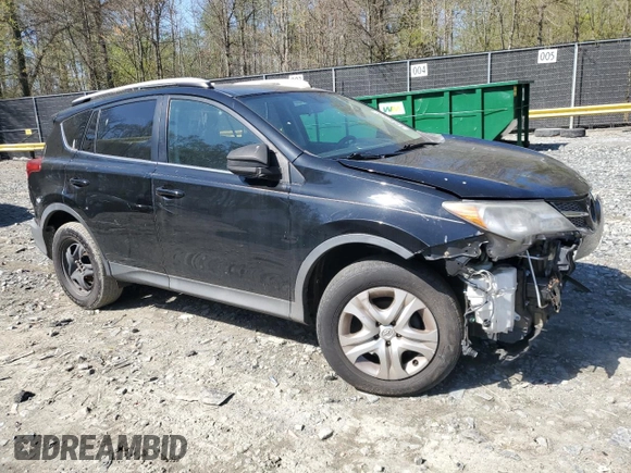 2015 Toyota RAV4 LE with VIN 2T3BFREV8FW326942, listed as a Copart auction lot 51012125 with 185,661 mi miles and Salvage Title. Bid and sale history available at carsss.com. Image 4.