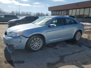 2012 Chrysler 200 Limited with VIN 1C3CCBCB8CN277357, listed as a Copart auction lot 46094425 with 128,576 mi miles and Salvage Title. Bid and sale history available at carsss.com. Image 1.