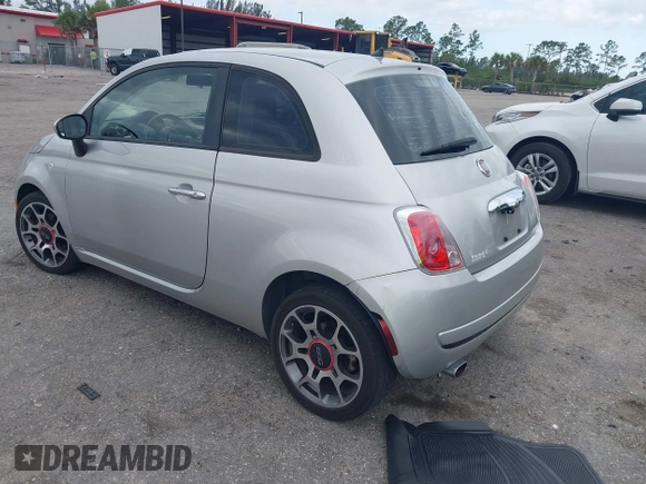2013 FIAT 500 Pop with VIN 3C3CFFAR3DT531041, listed as a IAAI auction lot 41899499 with 121,429 mi miles. Bid and sale history available at carsss.com. Image 3.