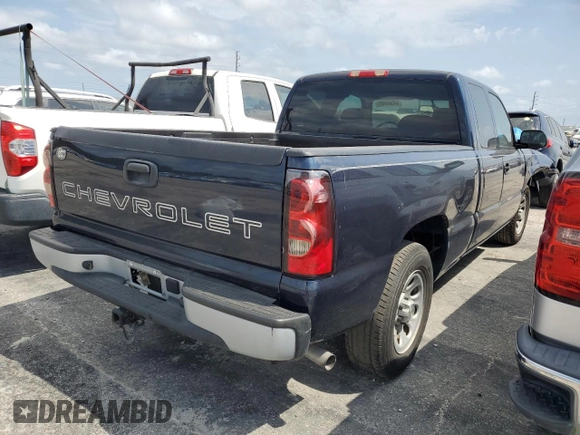 2005 Chevrolet Silverado 1500 LS with VIN 2GCEC19V351362384, listed as a Copart auction lot 54564485 with 78,349 mi miles and Salvage Title. Bid and sale history available at DreamBid. Image 3.