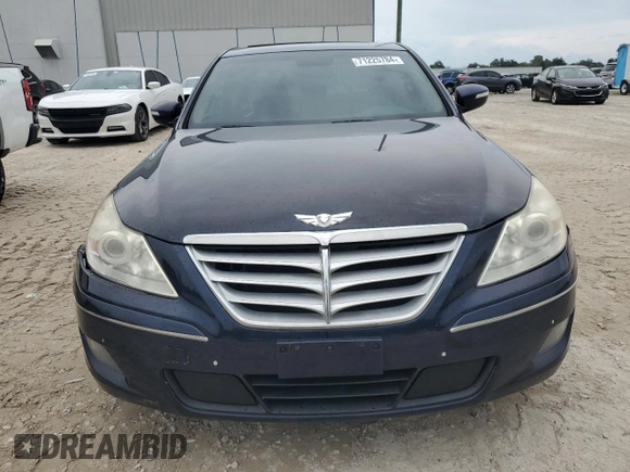 2011 Hyundai Genesis with VIN KMHGC4DF5BU124185, listed as a Copart auction lot 71225784 with 127,638 mi miles and Salvage Title. Bid and sale history available at carsss.com. Image 5.