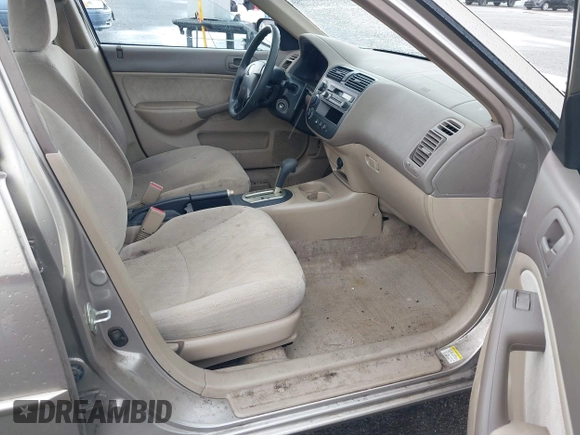 2001 Honda Civic LX with VIN JHMES16551S008933, listed as a IAAI auction lot 41912653 with 142,277 mi miles and . Bid and sale history available at DreamBid. Image 5.